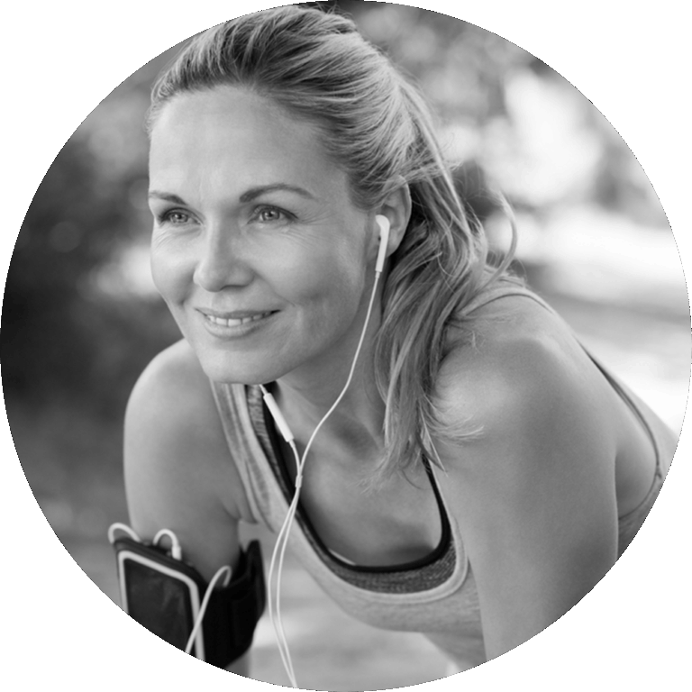 Smiling face Woman with Gym attire