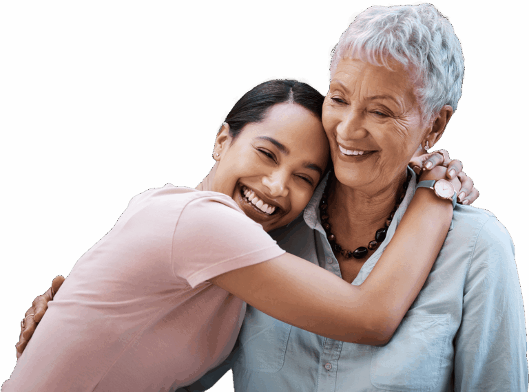 Smiling women together