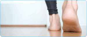 an image of a heel lifting off the ground